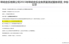 公司中标《2015年咪咕音乐业务质量测试服务项目》